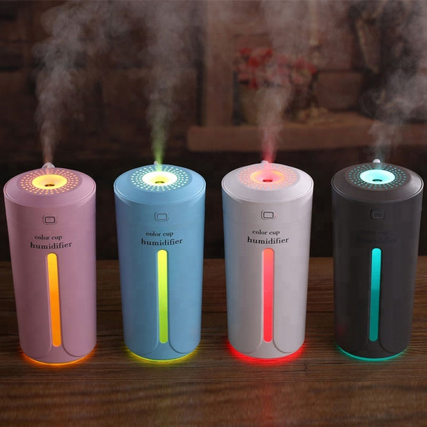 Car Humidifier USB Essential Oil Aroma Diffuser with 7 Color