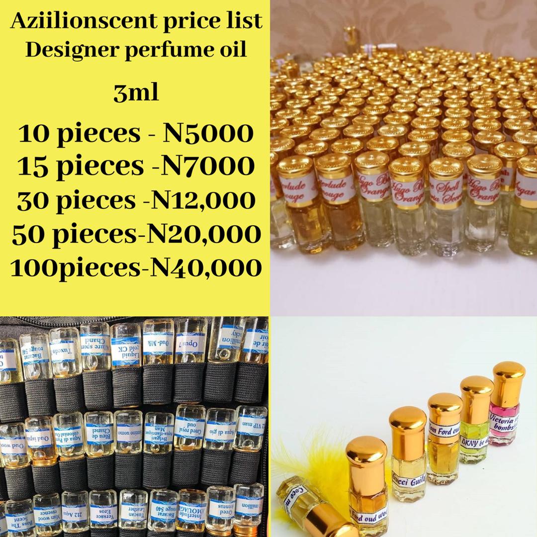 Designers perfume oil 3ml available fragrance up to 50